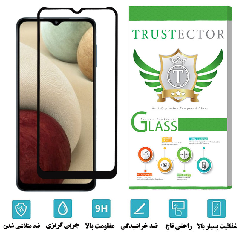 محافظ صفحه نمایش سرامیکی تراستکتور مدل CRB-Glass مناسب برای گوشی موبایل سامسونگ Galaxy A12