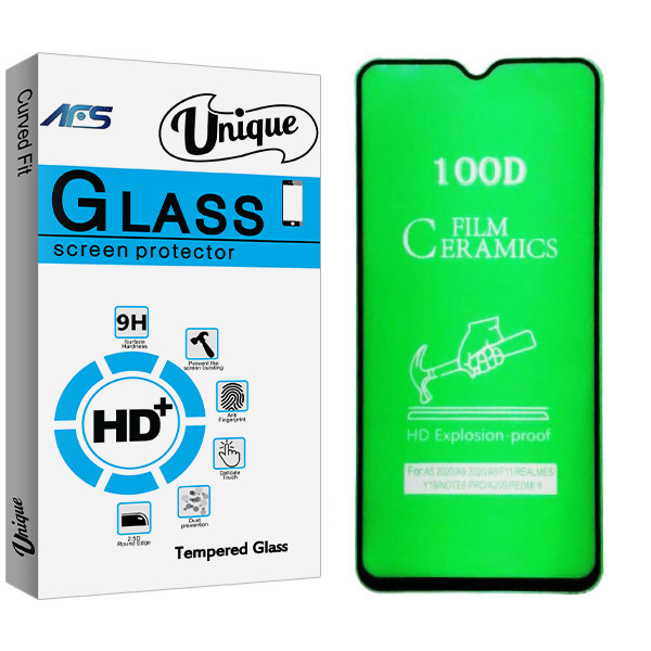 محافظ صفحه نمایش سرامیکی ای اف اس مدل Unique Glass مناسب برای گوشی موبایل سامسونگ Galaxy A12
