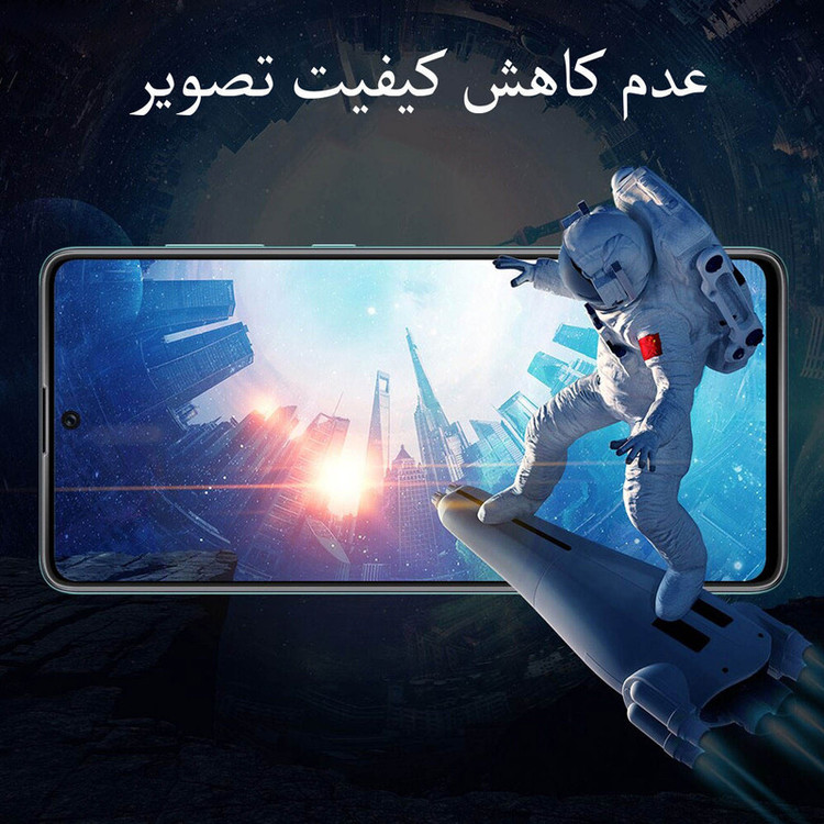 محافظ صفحه نمایش سرامیکی ال کی مدل +HD مناسب برای گوشی موبایل سامسونگ A12 بسته دو عددی