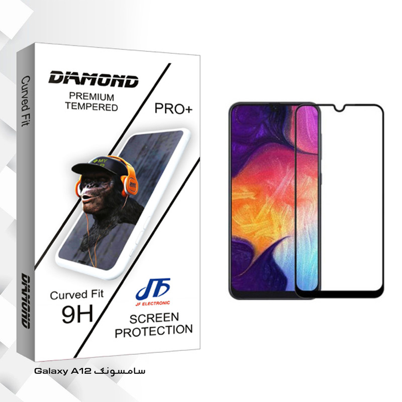 محافظ صفحه نمایش سرامیکی جی اف مدل Diamond glass مناسب برای گوشی موبایل سامسونگ Galaxy A12