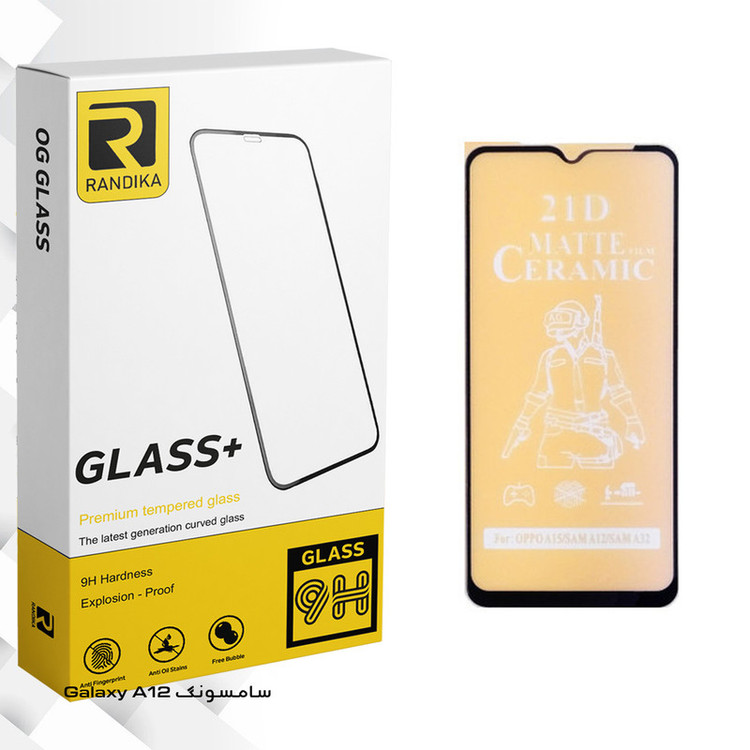 محافظ صفحه نمایش سرامیکی راندیکا مدل GLD مناسب برای گوشی موبایل سامسونگ Galaxy A12