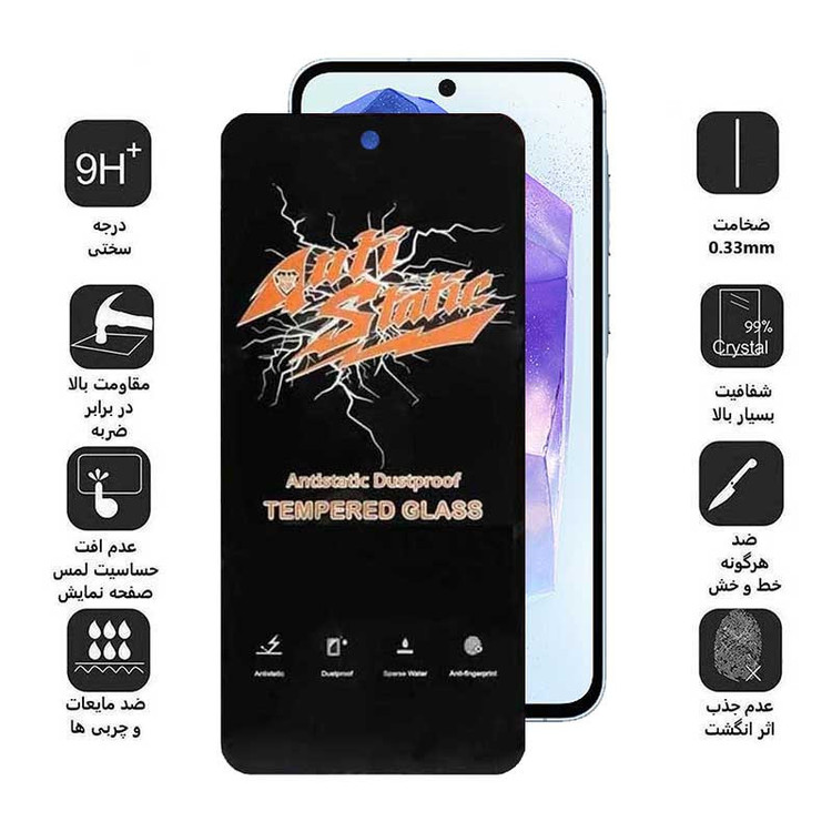 محافظ صفحه نمایش اپیکوی مدل AntiStatic DustProof مناسب برای گوشی موبایل سامسونگ Galaxy A55 / A35