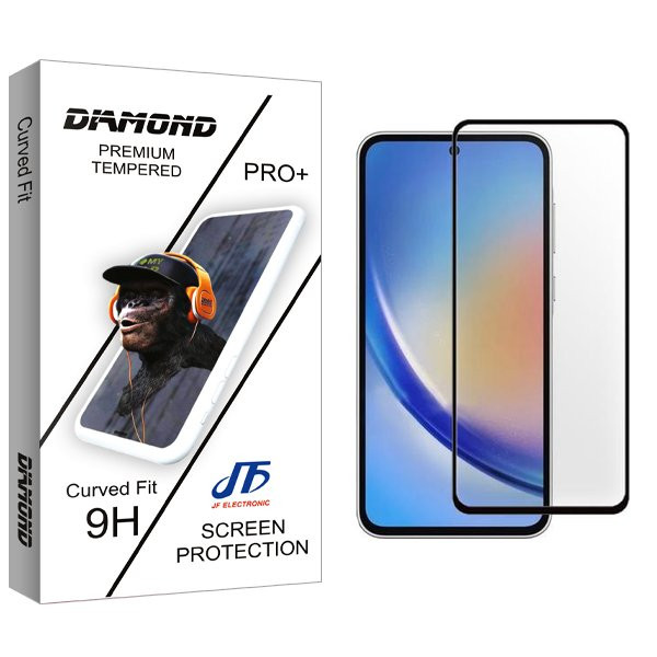 محافظ صفحه نمایش شیشه ای جی اف مدل Diamond مناسب برای گوشی موبایل سامسونگ Galaxy A35