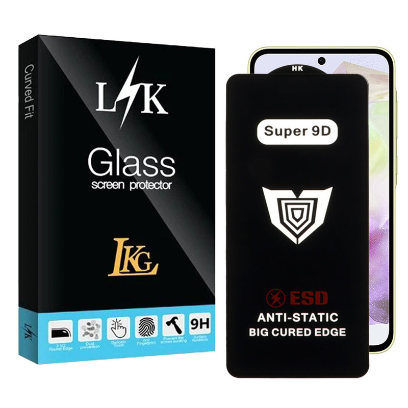 محافظ صفحه نمایش ال کا جی مدل Super 9D مناسب برای گوشی موبایل سامسونگ Galaxy A35 5G