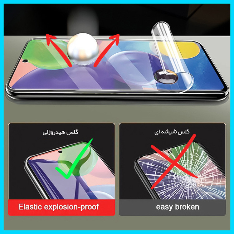 محافظ صفحه نمایش شفاف تکنو مدل HyGEL مناسب برای گوشی موبایل سامسونگ Galaxy A35