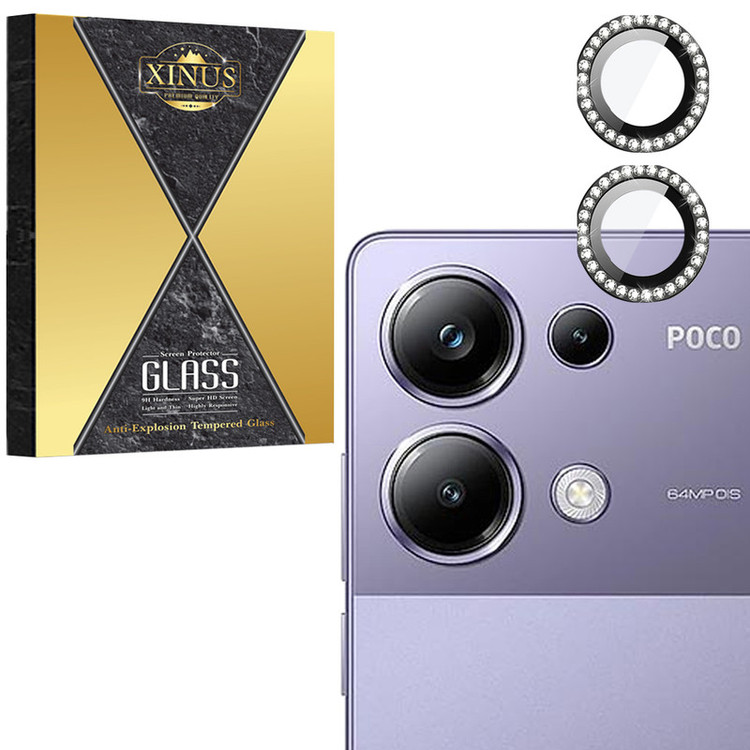 محافظ لنز دوربین ژینوس مدل RINX مناسب برای گوشی موبایل شیائومی Poco M6 Pro 4G