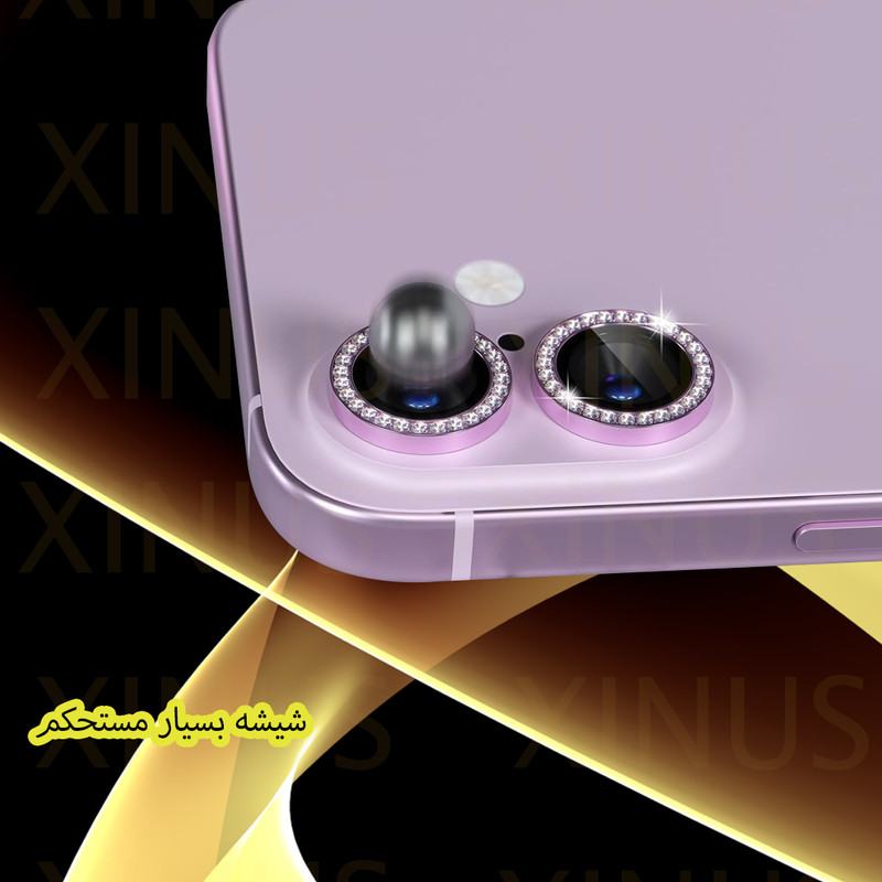 محافظ لنز دوربین شیشهای ژینوس مدل RINX مناسب برای گوشی موبایل اپل iPhone 13