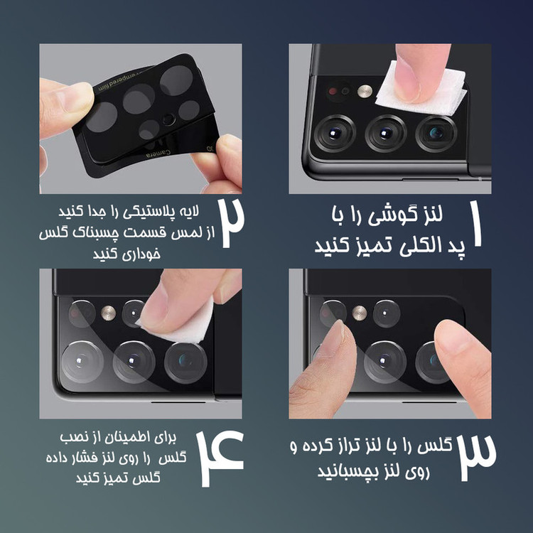 محافظ لنز دوربین شهر گلس مدل LFUL مناسب برای گوشی موبایل شیائومی 12X