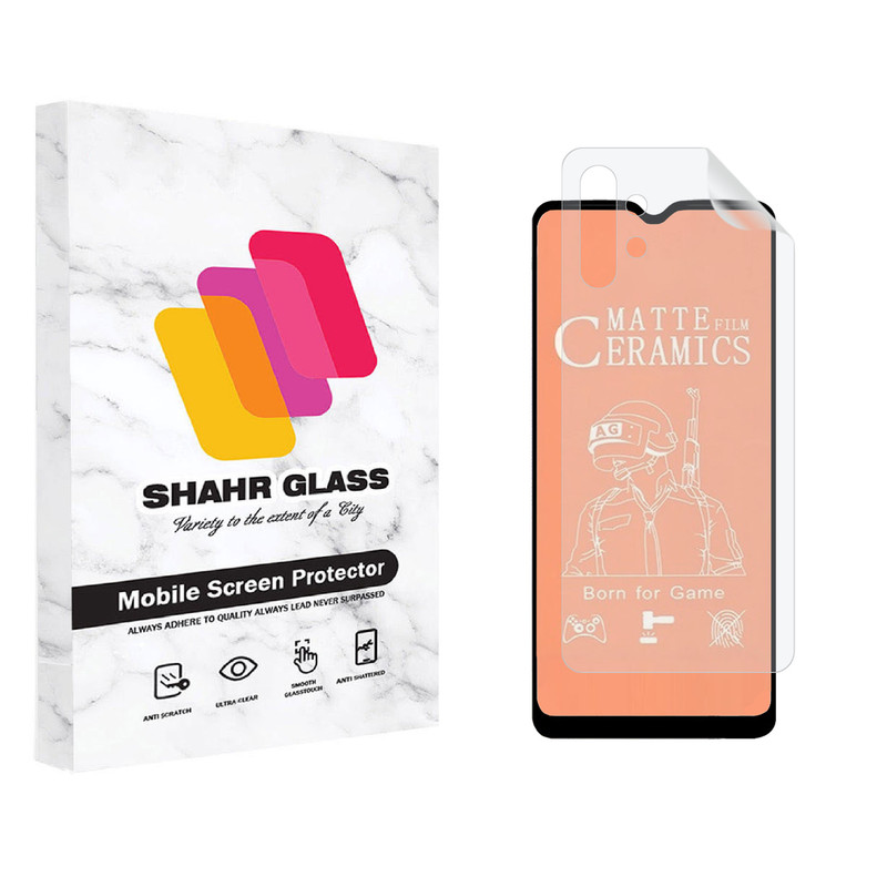 محافظ صفحه نمایش مات شهر گلس مدل 2CMN مناسب برای گوشی موبایل سامسونگ  Galaxy A32 5G به همراه محافظ پشت گوشی