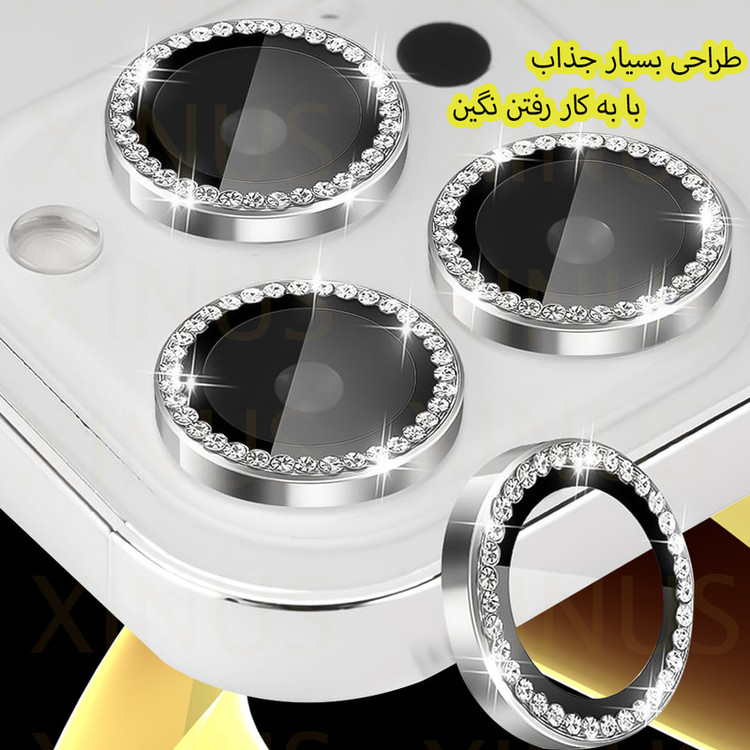 محافظ لنز دوربین ژینوس مدل RINX مناسب برای گوشی موبایل شیائومی Redmi Note 14S