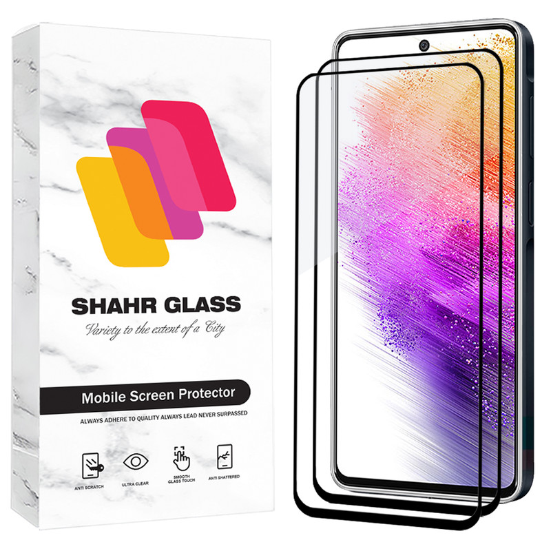 محافظ صفحه نمایش شیشه ای شهر گلس مدل FUL2 مناسب برای گوشی موبایل شیائومی Redmi Note 10 4G / Note 10S / Note 11 4G / Note 11s / Poco M4 Pro 4G / Poco M5s بسته دو عددی
