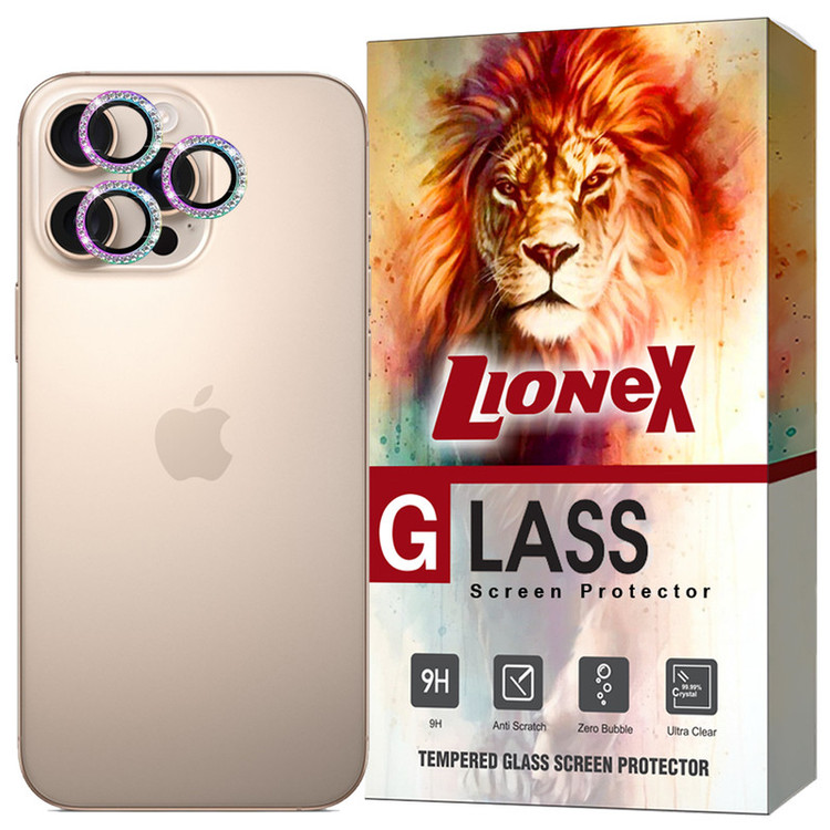 محافظ لنز دوربین لایونکس مدل NR16L20 مناسب برای گوشی موبایل اپل iPhone 16 Pro Max