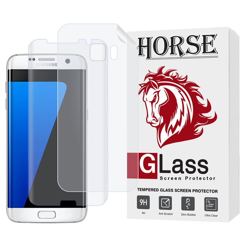 محافظ صفحه نمایش یووی هورس مدل UVNANOMTBH مناسب برای گوشی موبایل سامسونگ Galaxy S7 edge به همراه محافظ پشت گوشی