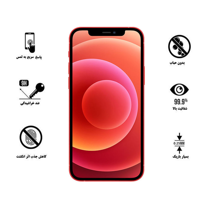 محافظ صفحه نمایش سرامیکی لایونکس مدل CMC-L مناسب برای گوشی موبایل اپل iPhone 12 mini