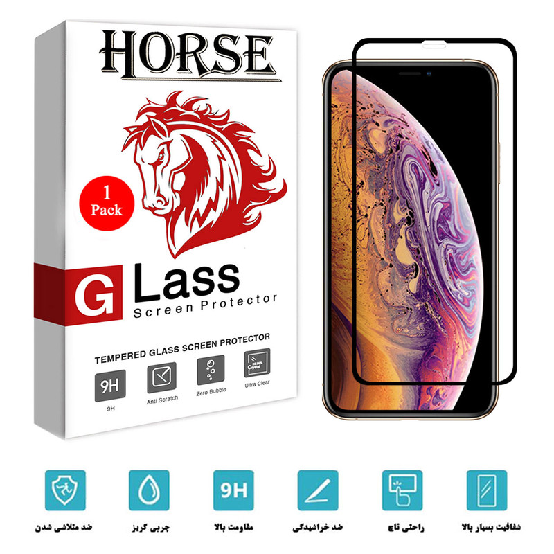 محافظ صفحه نمایش سرامیکی هورس مدل CMC-H مناسب برای گوشی موبایل اپل iPhone XS Max