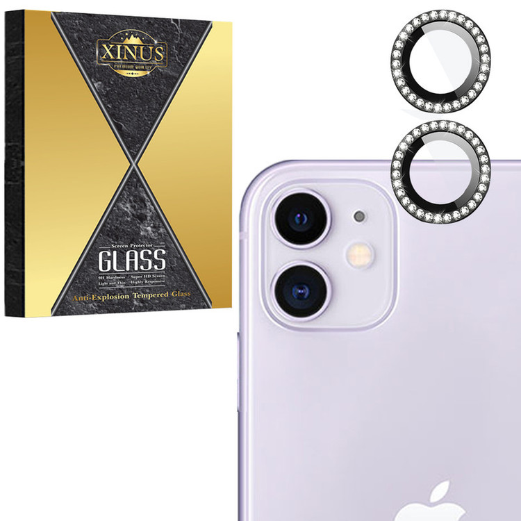 محافظ لنز دوربین شیشهای ژینوس مدل RINX مناسب برای گوشی موبایل اپل iPhone 11