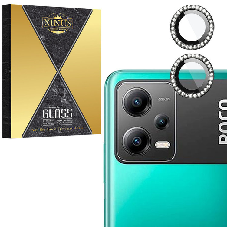 محافظ لنز دوربین شیشهای ژینوس مدل RINX مناسب برای گوشی موبایل شیائومی Redmi Note 12 5G / Poco X5