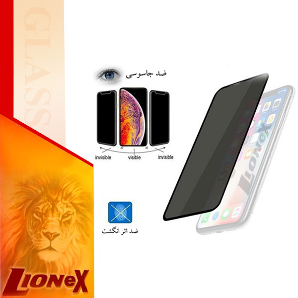 محافظ صفحه نمایش سرامیکی حریم شخصی لایونکس مدل PRIVATECRL مناسب برای گوشی موبایل اپل iPhone 13 Mini