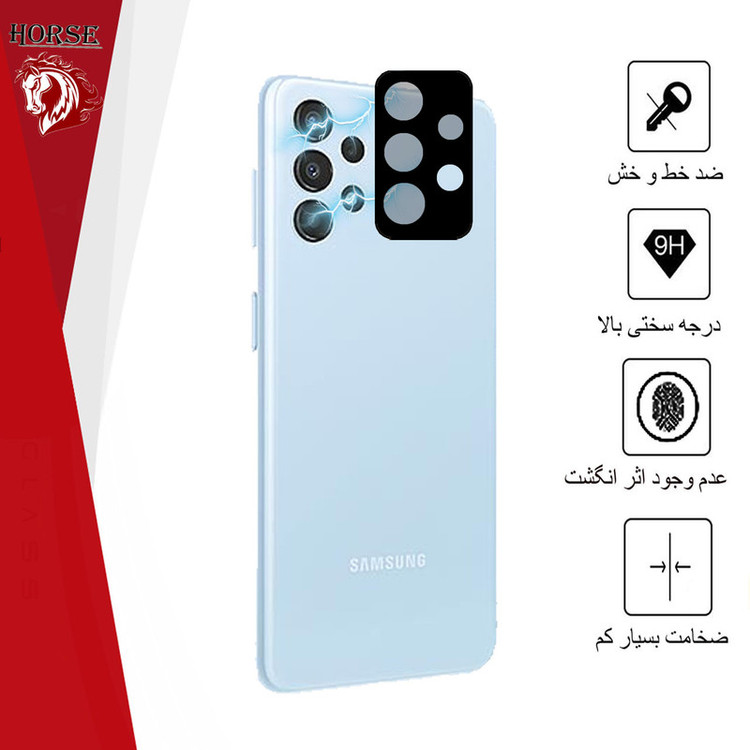 محافظ لنز دوربین هورس مدل FLH مناسب برای گوشی موبایل سامسونگ Galaxy A32 5G