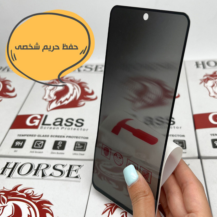 محافظ صفحه نمایش سرامیکی حریم شخصی هورس مدل SLPRICRHO مناسب برای گوشی موبایل شیائومی Redmi 10C / 10 India / 10 Power