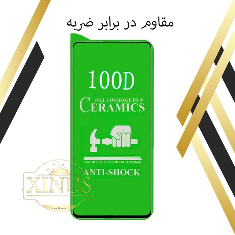 محافظ صفحه نمایش سرامیکی ژینوس مدل CERAMX مناسب برای گوشی موبایل اپل iPhone 12 Pro Max