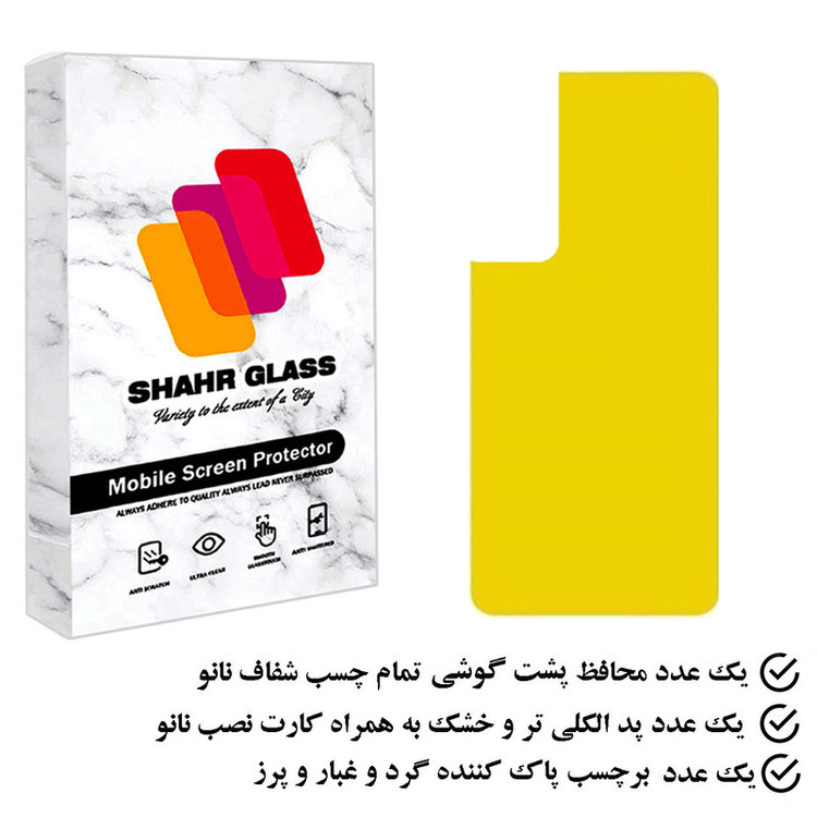 محافظ پشت گوشی نانو شهر گلس مدل TPBSR مناسب برای گوشی موبایل سامسونگ Galaxy S22 5G
