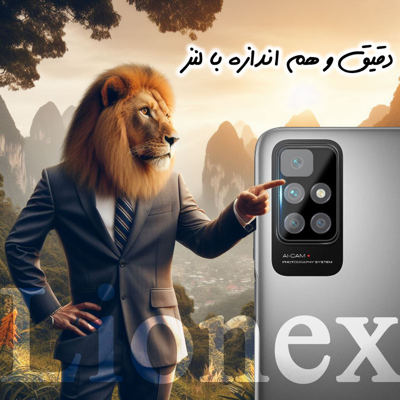 محافظ لنز دوربین لایونکس مدل LENSFUL مناسب برای گوشی موبایل شیائومی Redmi 10 / Redmi 10 Prime / Redmi 10 2022