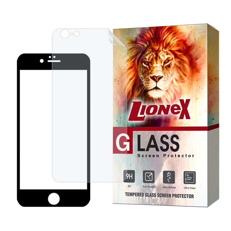 محافظ صفحه نمایش لایونکس مدل FUNABKLI مناسب برای گوشی موبایل اپل iPhone 6s Plus / 6 Plus به همراه محافظ پشت گوشی