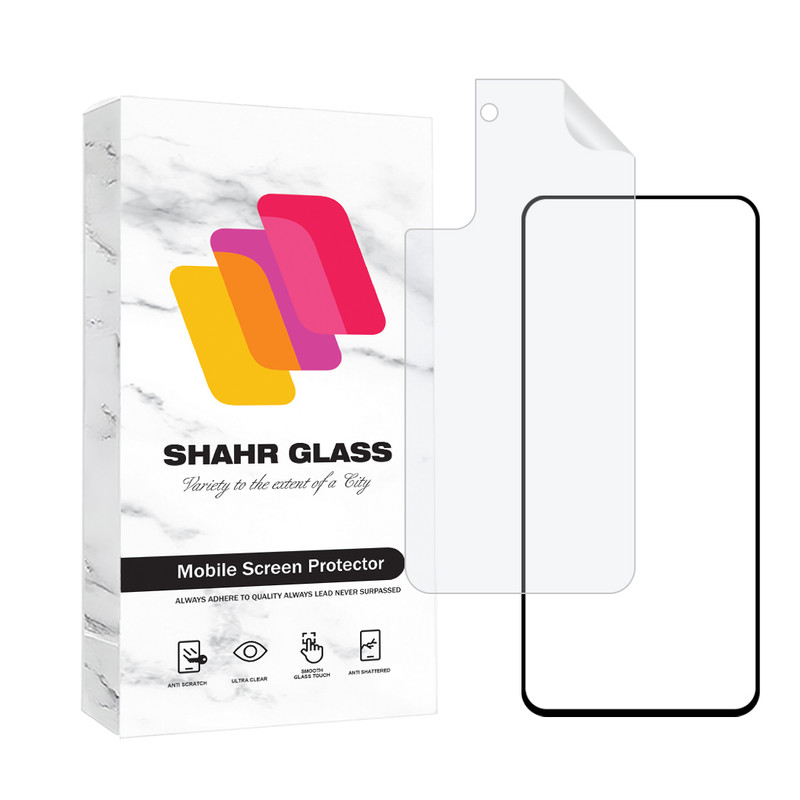 محافظ صفحه نمایش سرامیک شهر گلس مدل CERAMINANOSH مناسب برای گوشی موبایل سامسونگ Galaxy S21 Plus 5G به همراه محافظ پشت گوشی