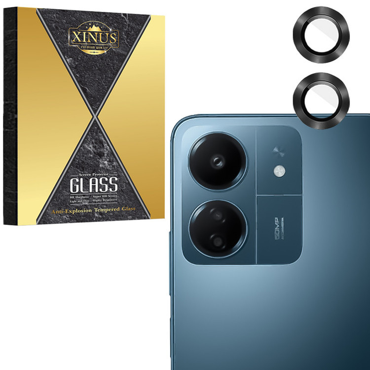 محافظ لنز دوربین فلزی ژینوس مدل XRING مناسب برای گوشی موبایل شیائومی Redmi 13C 4G / Poco C65