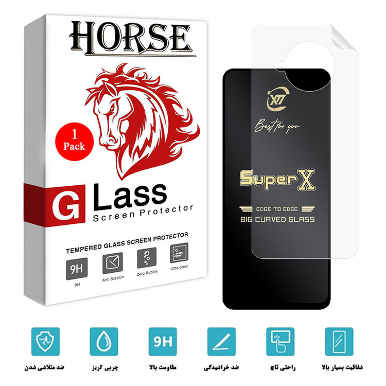 محافظ صفحه نمایش هورس مدل 2SXN مناسب برای گوشی موبایل شیائومی Mi 10T Lite 5G به همراه محافظ پشت گوشی