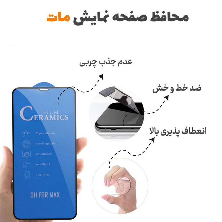 محافظ صفحه نمایش سرامیکی مات ژینوس مدل BLUECRMX مناسب برای گوشی موبایل سامسونگ Galaxy A02