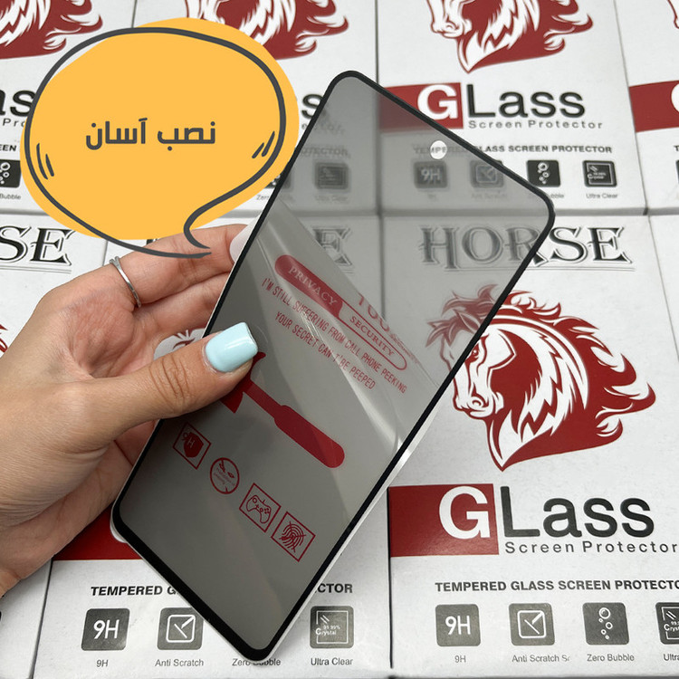 محافظ صفحه نمایش حریم شخصی هورس مدل SLPRICRHO مناسب برای گوشی موبایل اپل iPhone 11 Pro / XS / X