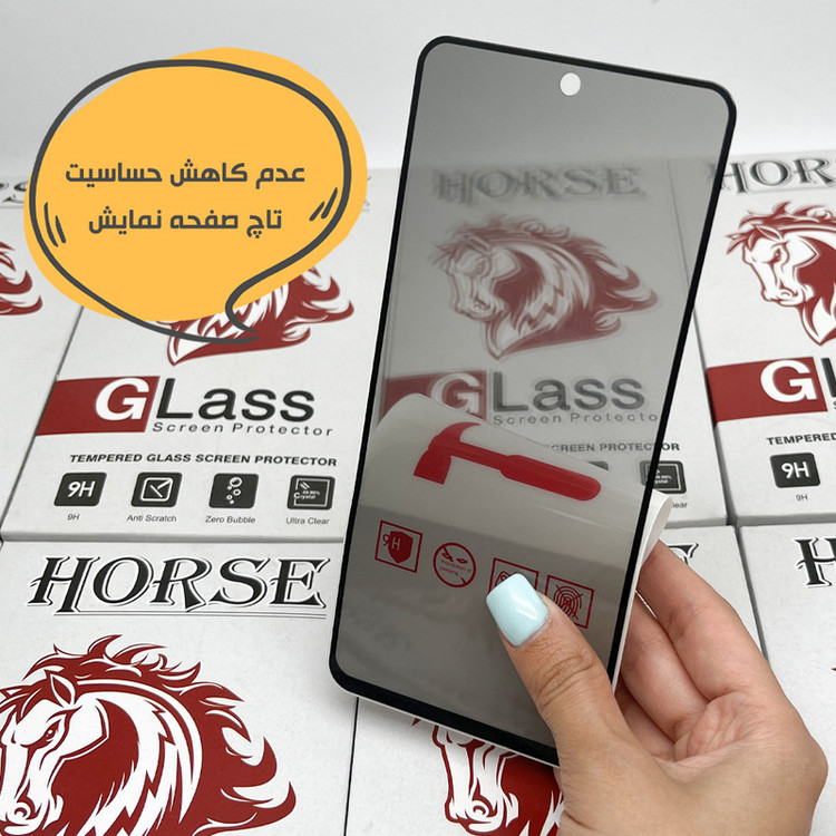 محافظ صفحه نمایش حریم شخصی هورس مدل SLPRICRHO مناسب برای گوشی موبایل اپل iPhone 11 Pro / XS / X