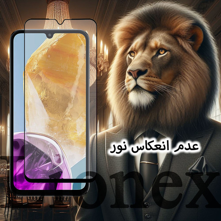محافظ صفحه نمایش لایونکس مدل MCERAMNANOL مناسب برای گوشی موبایل سامسونگ Galaxy A14 4G / A14 5G به همراه محافظ پشت گوشی