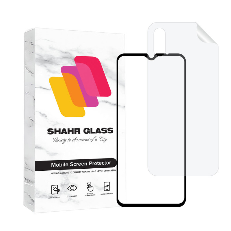 محافظ صفحه نمایش مات شهر گلس مدل MCERAMNANOSH مناسب برای گوشی موبایل شیائومی Redmi 9A / 9AT / 9A Sport به همراه محافظ پشت گوشی