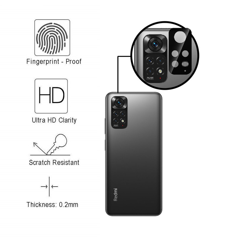 محافظ لنز دوربین شهر گلس مدل 2SFA مناسب برای گوشی موبایل شیائومی Redmi Note 10 Pro Max به همراه محافظ صفحه نمایش