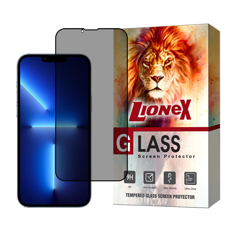 محافظ صفحه نمایش حریم شخصی لایونکس مدل PRIVFULLL مناسب برای گوشی موبایل اپل iPhone 13 Pro Max /14 Plus
