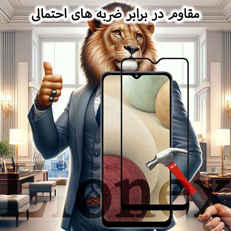 محافظ صفحه نمایش سرامیکی شفاف لایونکس مدل CERAMICNANOLI مناسب برای گوشی موبایل شیائومی Redmi 10C / Redmi 10 Power / Poco C40 به همراه محافظ پشت گوشی