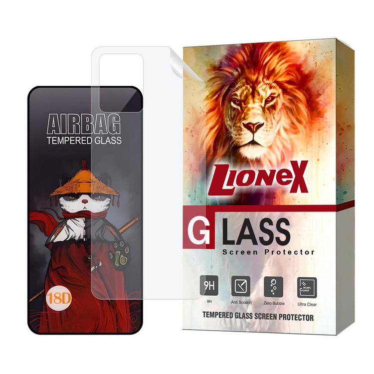 محافظ صفحه نمایش لایونکس مدل AIRNABKLI مناسب برای گوشی موبایل موتورولا Moto G23 به همراه محافظ پشت گوشی