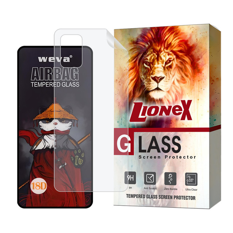 محافظ صفحه نمایش لایونکس مدل AIRNABKLI مناسب برای گوشی موبایل سامسونگ Galaxy S20 FE / Galaxy S20 FE 5G / Galaxy S20 FE 2022 به همراه محافظ پشت گوشی