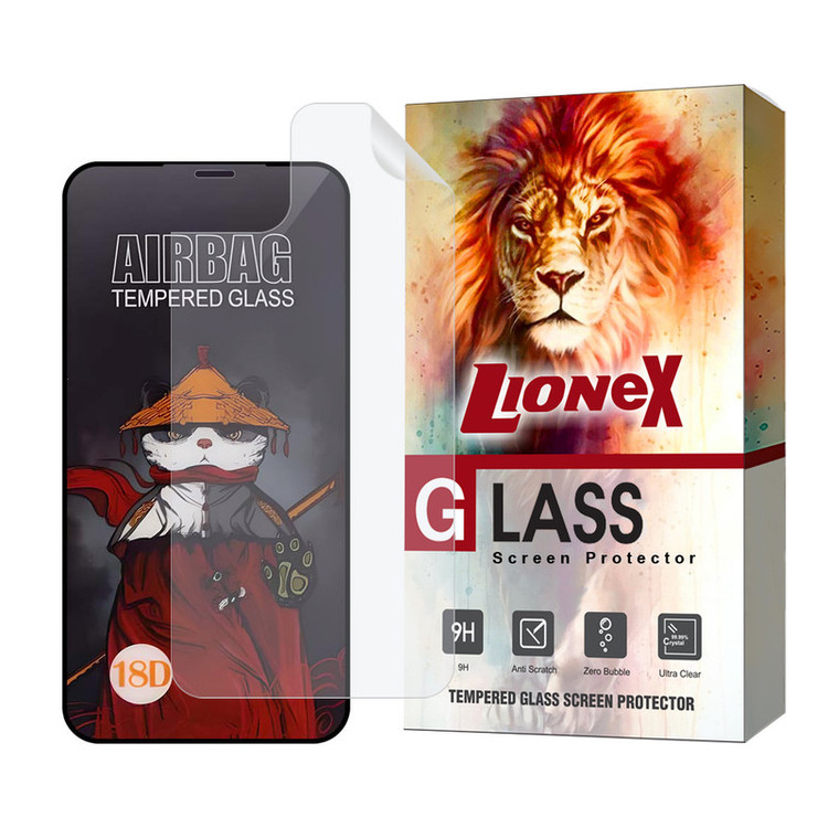 محافظ صفحه نمایش لایونکس مدل AIRNABKLI مناسب برای گوشی موبایل اپل iPhone 11 Pro Max به همراه محافظ پشت گوشی