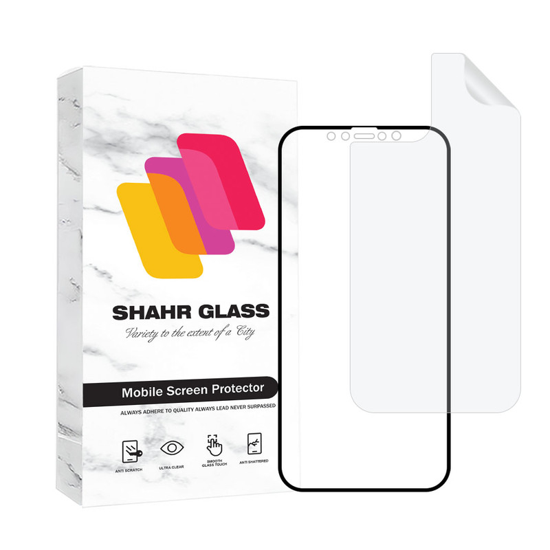 محافظ صفحه نمایش مات شهر گلس مدل MCERAMNANOSH مناسب برای گوشی موبایل اپل iPhone 12 Pro Max به همراه محافظ پشت گوشی