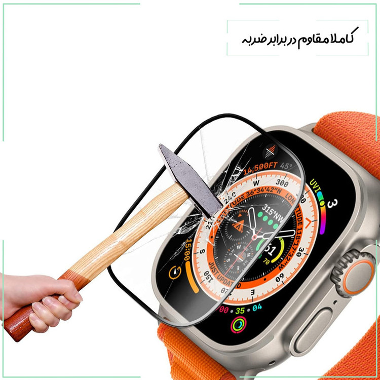 محافظ صفحه نمایش شهر گلس مدل PMMAWSH مناسب برای اپل واچ Series 7 Aluminum / 8 / 9 41 mm