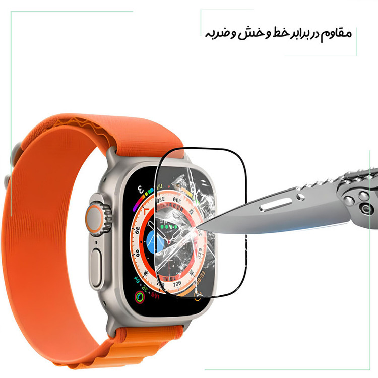 محافظ صفحه نمایش شهر گلس مدل PMMAWSH مناسب برای اپل واچ Series 7 Aluminum / 8 / 9 41 mm