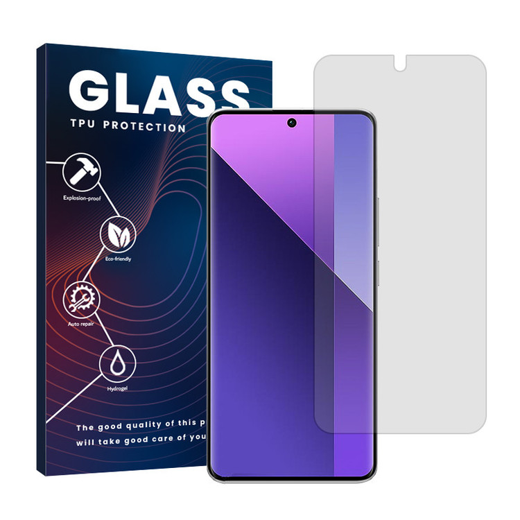 محافظ صفحه نمایش شفاف گلس مدل Resistant مناسب برای گوشی موبایل شیائومی Redmi Note 13 Pro Plus