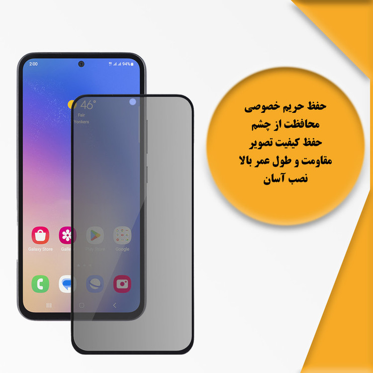 محافظ صفحه نمایش حریم شخصی اسپریگ مدل PVC_SPG2 مناسب برای گوشی موبایل شیائومی Redmi Note 13 Pro 5G بسته دو عددی
