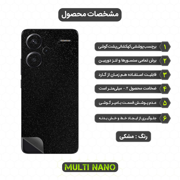 برچسب پوششی مولتی نانو مدل X-F1G مناسب برای گوشی موبایل شیائومی Redmi Note 13 Pro Plus