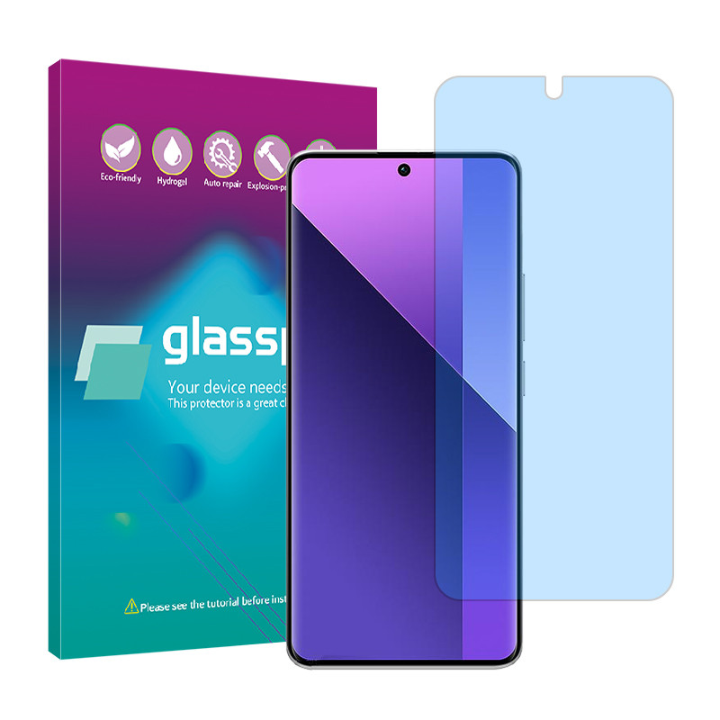 محافظ صفحه نمایش آنتی بلو گلس پرو مدل Resistant مناسب برای گوشی موبایل شیائومی Redmi Note 13 Pro Plus