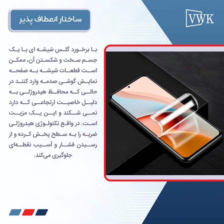 محافظ صفحه نمایش آنتی پرپل وی دبلیو کی مدل Tough مناسب برای گوشی موبایل شیائومی Redmi Note 13 Pro Plus
